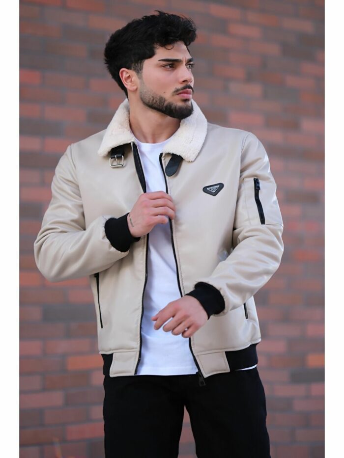 کت چرم مصنوعی  استیکومبین