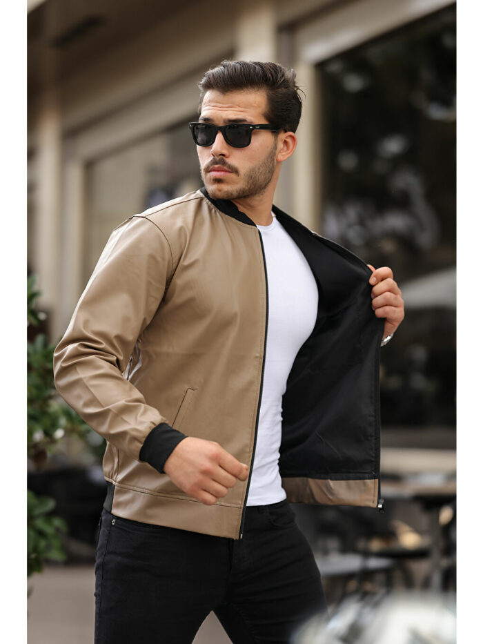 کت چرم مصنوعی  کام استار